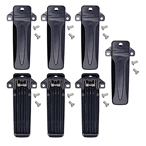 Accessoryway Replacement Belt Clip KBH-10 for Kenwood TK260G TK-272G TK-388G TK-2100 TK-2118 TK-3206 TK-3207 Radio (7PCS) - Image 1
