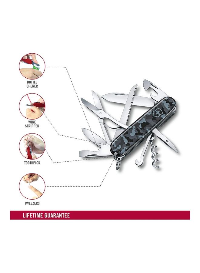 Victorinox Swiss Army Knife Huntsman Gray/Blue Navy Camouflage With 15 Functions A special cloth cover (multifunctional knife not included - Image 3