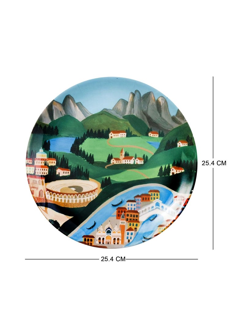 KOLOROBIA KOLOROBIA Urbane Veneto Wall plate For Home Decoration Living Room Bedroom Office Decor Cafe Restaurant 7 inches wall plate  - Image 3