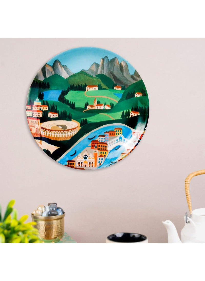 KOLOROBIA KOLOROBIA Urbane Veneto Wall plate For Home Decoration Living Room Bedroom Office Decor Cafe Restaurant 7 inches wall plate  - Image 2