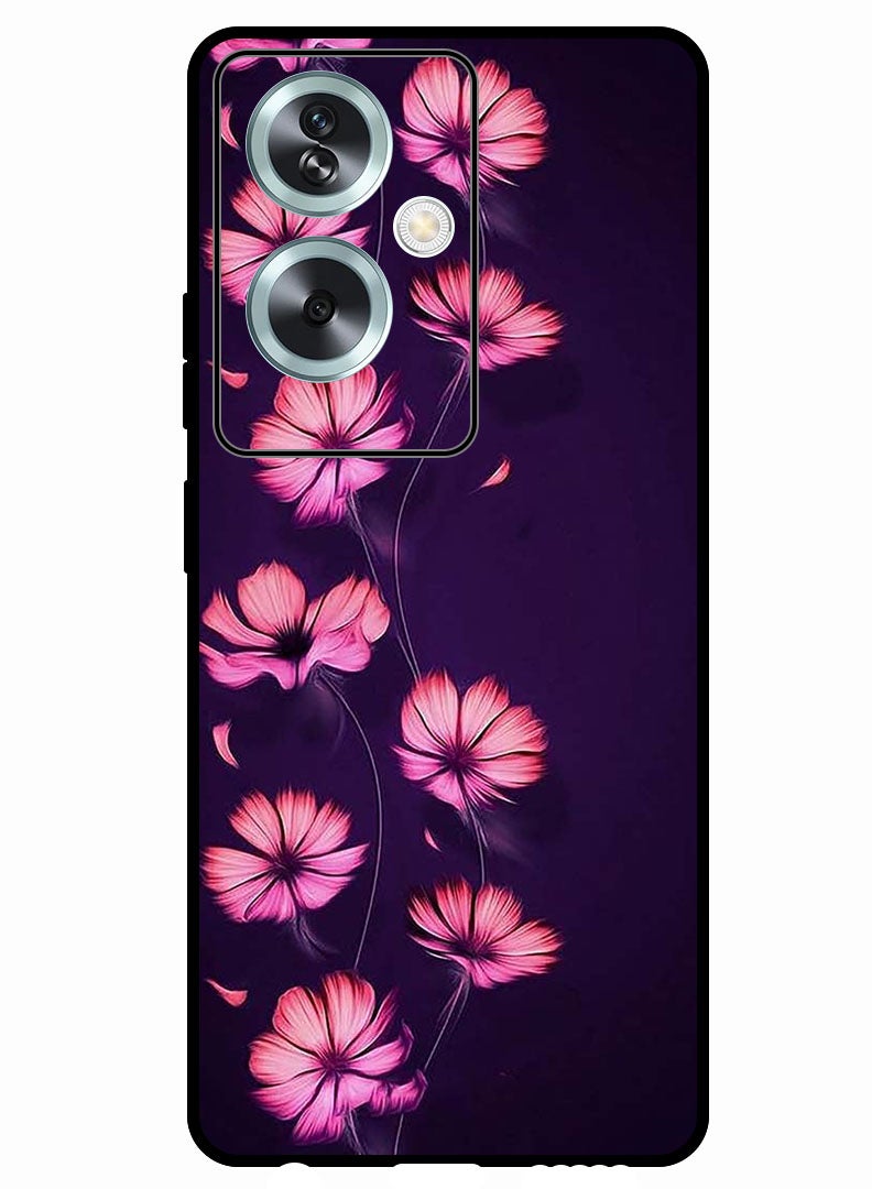 Theodor Protective Case Anti Scratch Shock Proof Bumper Cover For Oppo A79 5G Smotth Flower - Image 1
