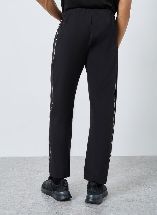 Styli Active Athleisure Track Pants with Piping Detail - Image 4