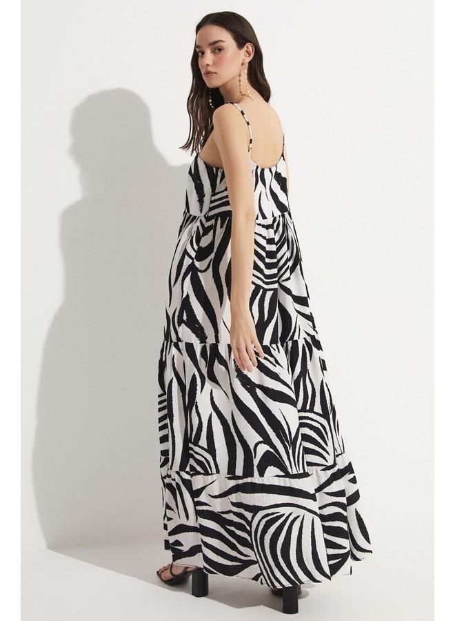 جون فستان ماكسي مطبوع - Image 4