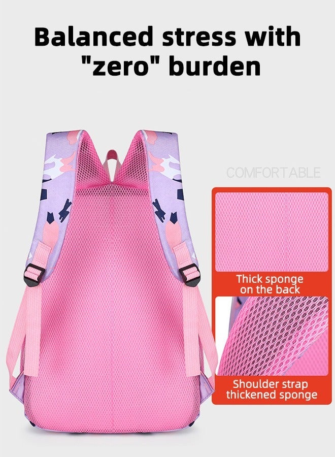 Joychic طقم حقيبة ظهر مدرسية كبيرة السعة مقاومة للماء من النايلون 3 قطع مع جيب أمامي للطلاب في المرحلة المتوسطة والثانوية - Image 3