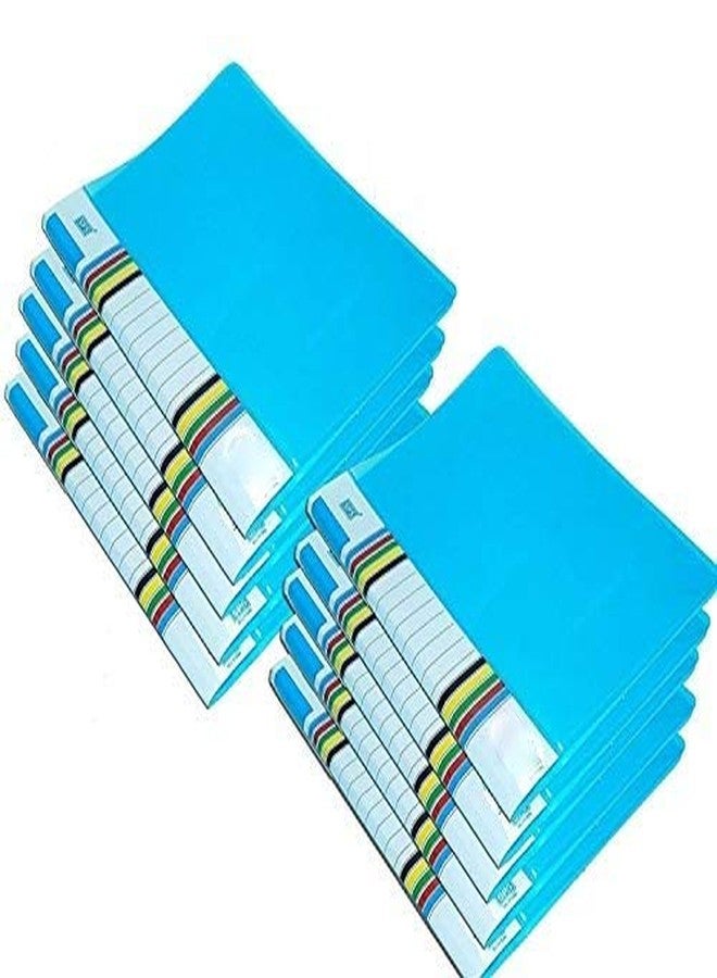 ANG 10pcs Plastic Transparent A4 Size Report File Folder Documents Clip File Folder for Certificates/Letter/Report/File - Image 1