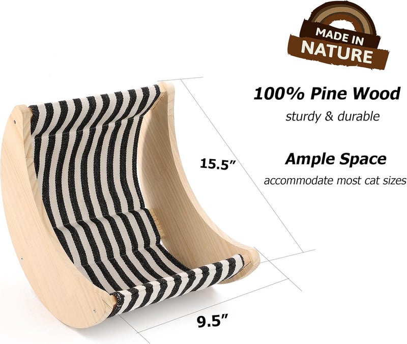 HAPYKITYS Window Cat Beds for Indoor Cats Perches Moon Shelves Mounted with Strong Suction Cups Cat Window Seat for Sleep and Watch Birds - Image 4