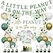 Cheereveal Sage Green Elephant Baby Shower Decorations A Little Peanut is on the Way Banner Backdrop Greenery Elephant Cake Toppers Balloons Jungle Safari Animal Birthday Party Supplies - Image 2