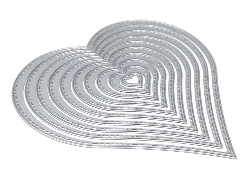 Honbay 10pcs Set Metal Heart Dies Stencils Cutting DIY Scrapbooking Embossing Decor Craft Template Mould - Image 4