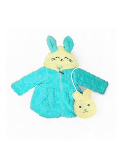 BabyShoora Girls fur jacket with cape + bag  - Image 1