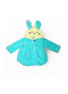 BabyShoora Girls fur jacket with cape + bag  - Image 2