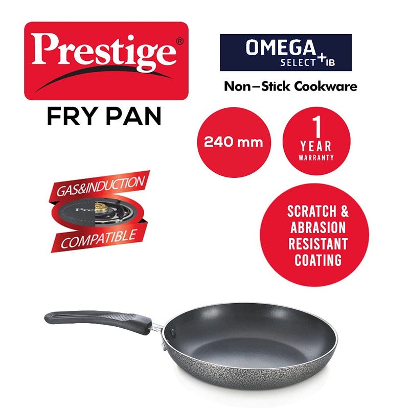Prestige Aluminium Omega Select Plus IB Non-Stick Fry pan, 24 cm, Multicolour, Medium - Image 2