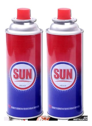 2 pcs gas bottles and cylinders