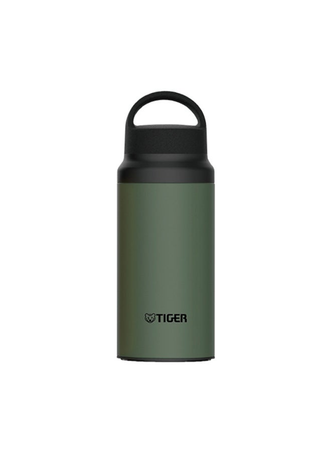 Forest Green 400ml Tiger Brand Thermos Cup Mcz-s040 Imported Sports Men's And Women's Large Capacity Cup Kettle Outdoor Portable