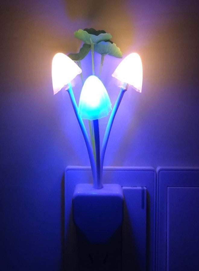 IXWQ (3 Piece Dream Mushroom Night Lights for Kids Adults Bedroom, Bathroom, Living Room, Kitchen LED Auto Dusk to Dawn Sensor Colour Led Lamp, with Smart Sensor Auto On-Off(3) - Image 2