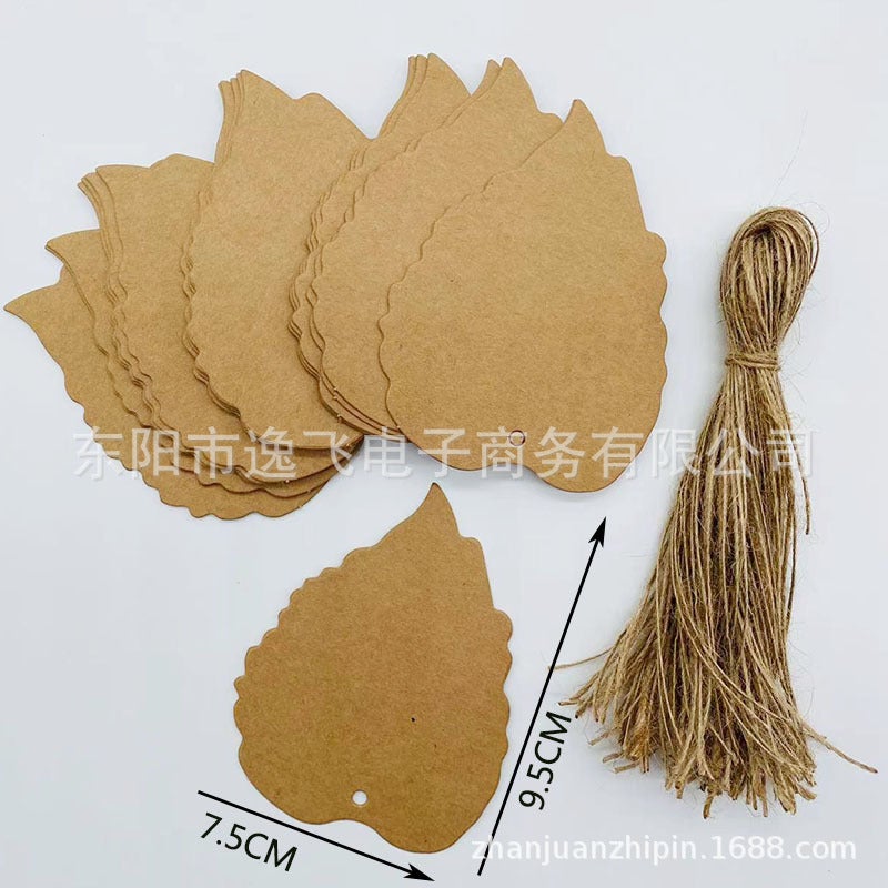 Kraft Paper Blank Card Graffiti Card Kindergarten Partition Card Holiday Packaging Gift Card Greeting Card Decoration Tag - Image 1