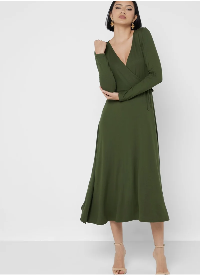 DOROTHY PERKINS Surplice Neck Tie Detail Dress