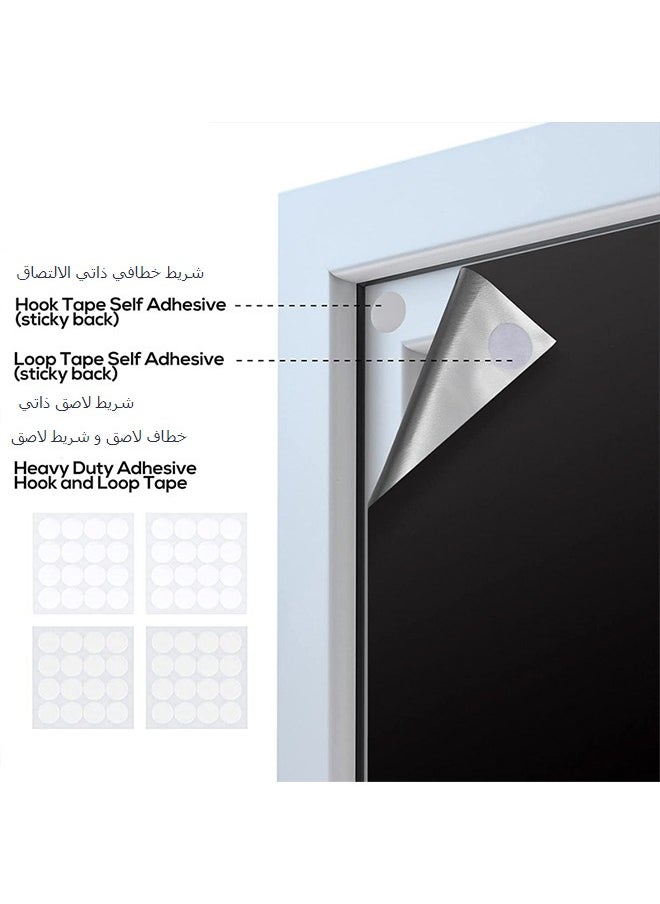 Generic - Blackout Curtains, Portable Window Curtain Shade 100% Black Out Room Darkening Light Blocking Drapes for Bedroom Living Room - Image 1