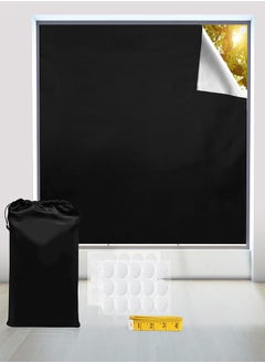 Blackout Curtains, Portable Window Curtain Shade 100% Black Out Room Darkening Light Blocking Drapes for Bedroom Living Room