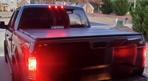 iJDMTOY Smoked Lens Raptor_Style 3-Dot LED High Mount Third Brake Light Kit Compatible With Ford 2015-2020 F-150, 2017-up F-250 F-350, 2019-up Ranger, 2022-up Maverick (Excluding Raptor) - Image 4