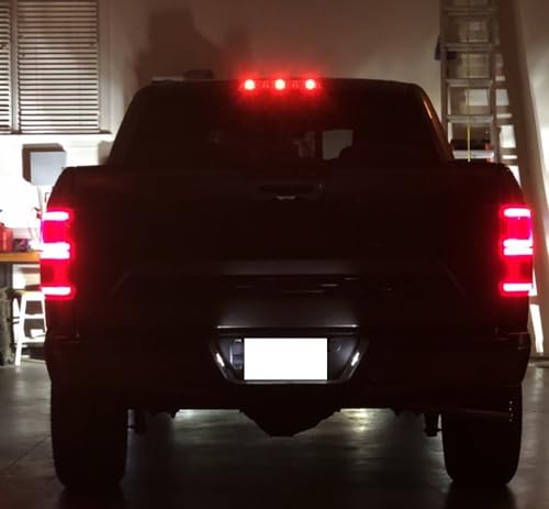 iJDMTOY Smoked Lens Raptor_Style 3-Dot LED High Mount Third Brake Light Kit Compatible With Ford 2015-2020 F-150, 2017-up F-250 F-350, 2019-up Ranger, 2022-up Maverick (Excluding Raptor) - Image 3
