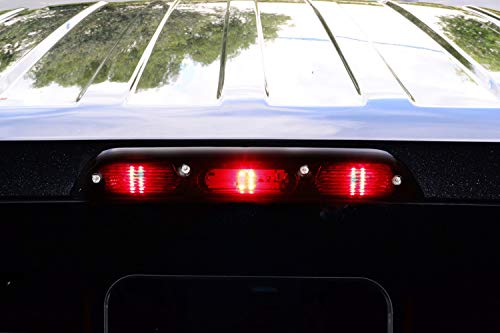 iJDMTOY Smoked Lens Raptor_Style 3-Dot LED High Mount Third Brake Light Kit Compatible With Ford 2015-2020 F-150, 2017-up F-250 F-350, 2019-up Ranger, 2022-up Maverick (Excluding Raptor) - Image 5