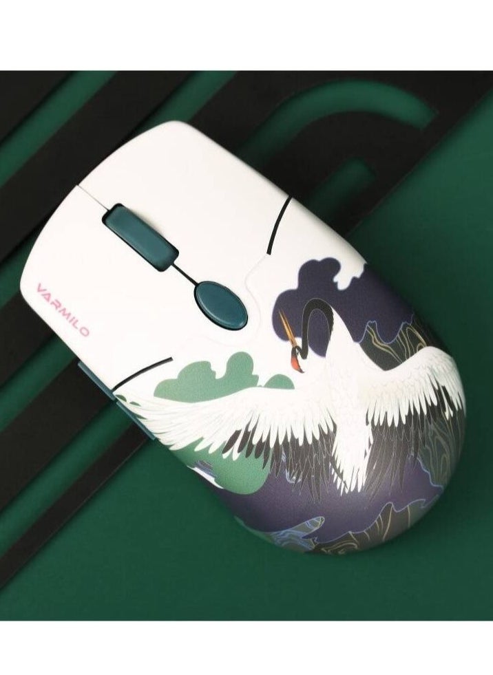 Wireless Mouse, 2.4GHz Connectivity, 800 - 2400 DPI, Adjustable DPI, 6 Buttons, 80g Lightweight, Crane Design