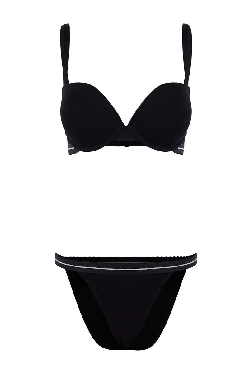 trendyol Black Bamboo Push up Underwear Set Thmss26Cc00006 - Image 2