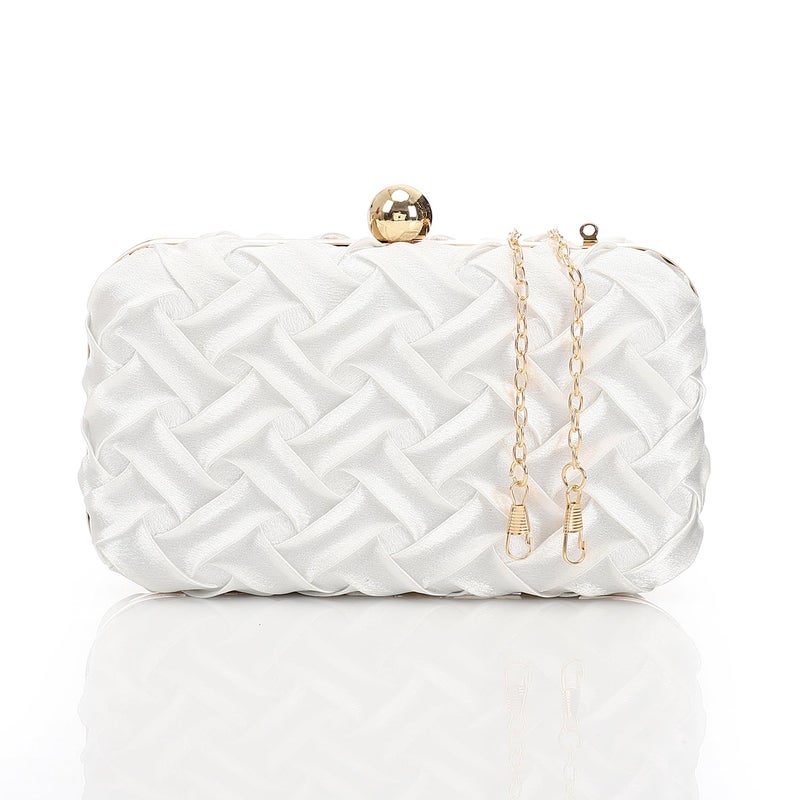 Mr.joe Woven Satin Evening Clutch Bag - Image 1