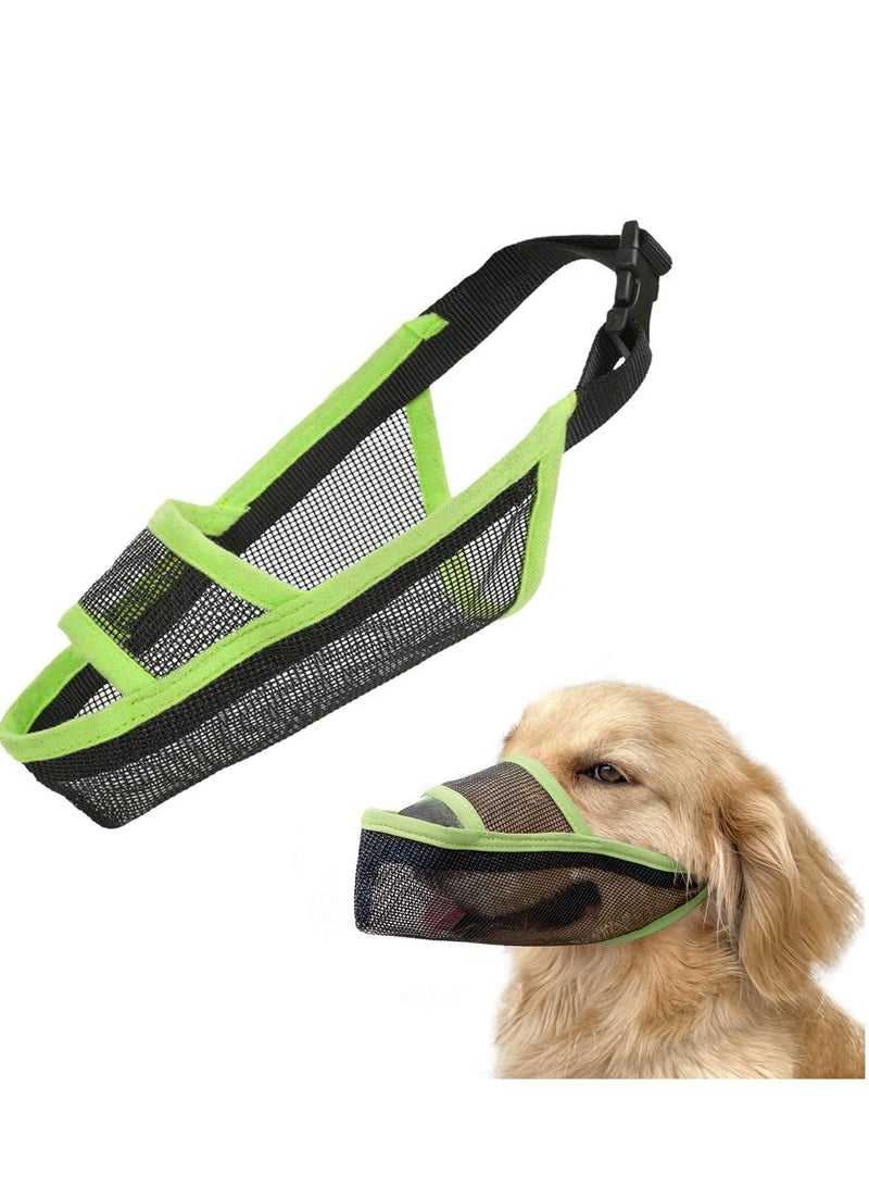 Nylon Dog Muzzle for Small Medium Large Dogs Air Mesh Breathable and Drinkable Pet Muzzle Cover for Anti-Biting Anti-Barking Licking - Image 1