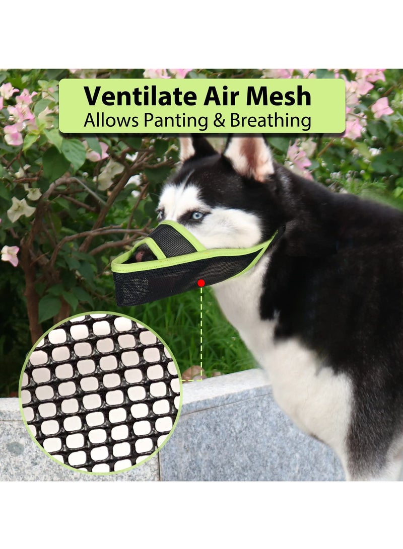 Nylon Dog Muzzle for Small Medium Large Dogs Air Mesh Breathable and Drinkable Pet Muzzle Cover for Anti-Biting Anti-Barking Licking - Image 5