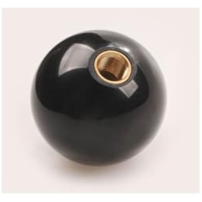 rayihni THE WHITE SHOP Shift Knob Black 8 Ball Billiard Acrylic Gear Shift Lever Shift Knob Black Shaped Round Manual with 3 Adapters Universal Fit Compatible with Manual Car M 8125 M 10125 M 1015 M 121 - Image 4