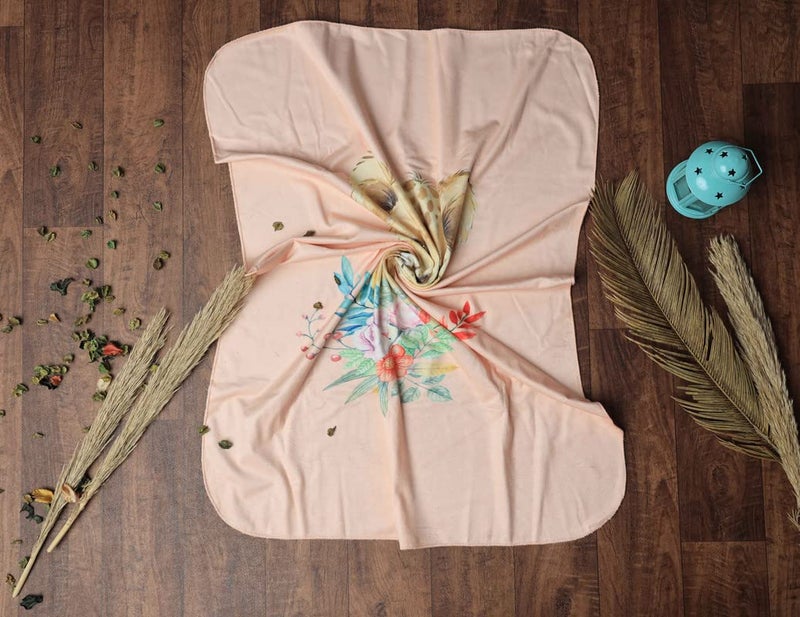 Keshav Creation Newborn Baby Girl's and Boy's Super Soft Premium Organic Bamboo Swaddle Blankets Receiving Wrapper Cloth, Stroller Cover,Simbaa - Image 3