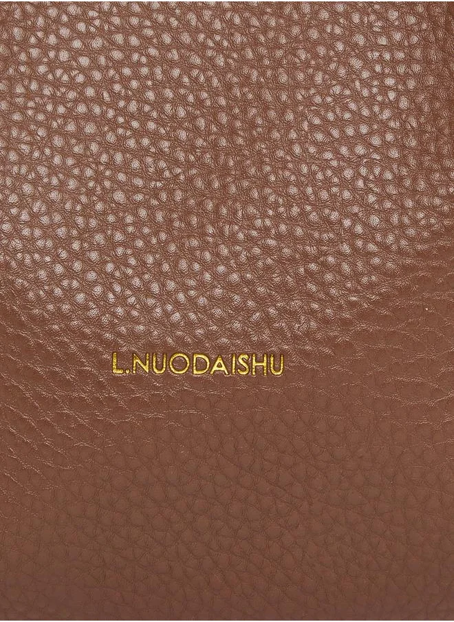 Styli Pebble Textured Handbag with Dual Handle