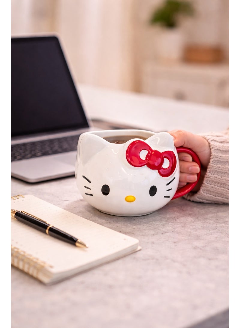 كوب سيراميك بتصميم مستوحى من شخصية هلو كيتي – كوب قهوة وشاي لطيف للاستخدام اليومي - Image 2