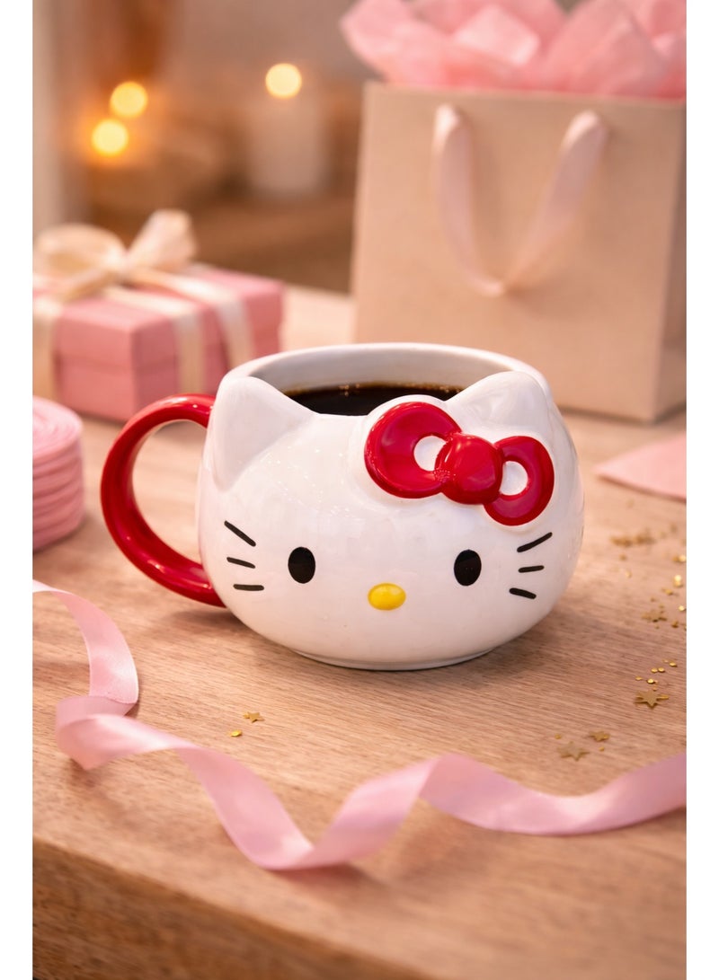 كوب سيراميك بتصميم مستوحى من شخصية هلو كيتي – كوب قهوة وشاي لطيف للاستخدام اليومي - Image 4