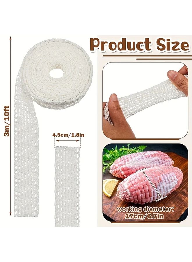 Size 5m 16 4ft Elastic Meat Netting Roll Butcher Twine Wrapping Net For Sausages Beef - Image 3