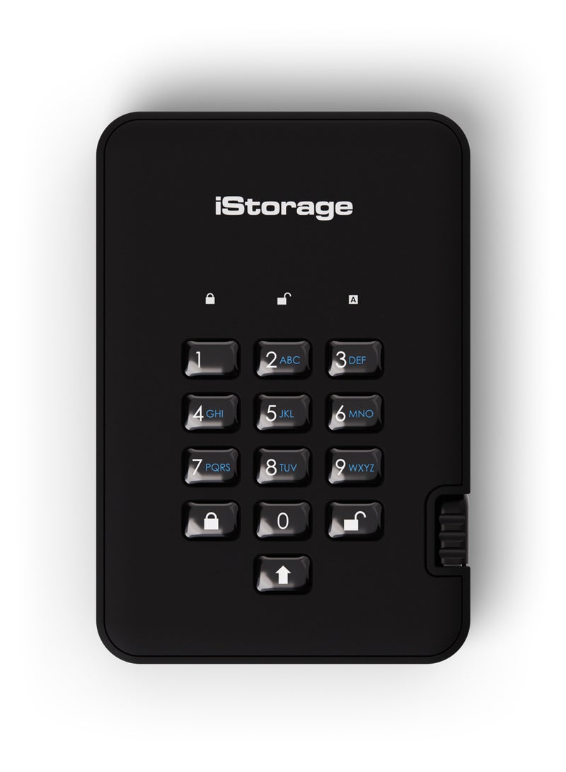 iStorage diskAshur2 SSD 2TB Black- Secure portable SSD- Password protected- Dust & water resistant- Hardware Encryption - Image 3
