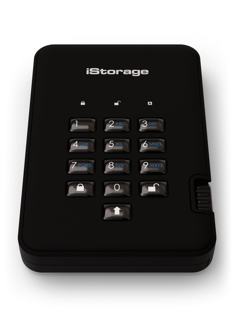 iStorage diskAshur2 SSD 2TB Black- Secure portable SSD- Password protected- Dust & water resistant- Hardware Encryption - Image 4