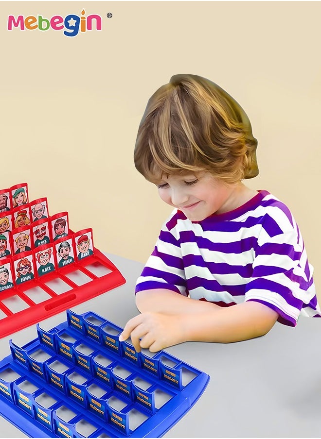 MEBEGIN - Kids Board Games Guessing Who Is It Educational Toys,Logical Reasoning Classic Board Games Includes Kawaii  Cartoon Cute People Face for Kids - Image 1