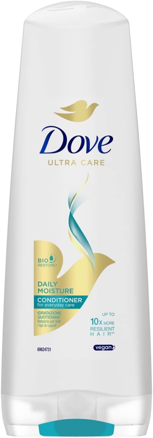 Dove Daily Moisture nourishes for smooth hair thats up to 10x more resilient to daily damage Conditioner for dry hair 350 ml