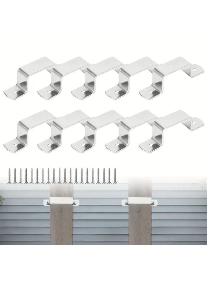 Galvanized Steel Fence Post Safety Bracket 125x30mm For 4 Inch Concrete Wooden Piers - Image 5