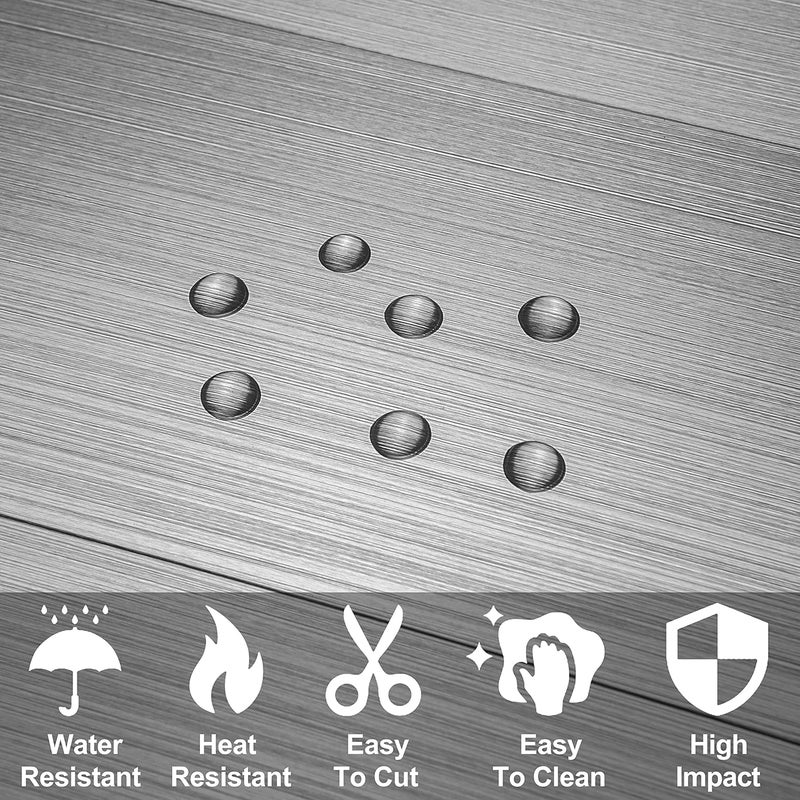 AULIGET 100 Piece Peel and Stick Backsplash Metal Tile, 3" x 6" Stick on Tiles for Backsplash Kitchen, Bathroom, Laundry Room, Camper, Fireplace - Image 2