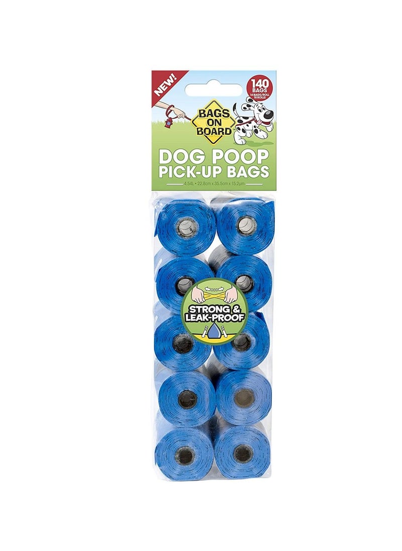 BAGS ON BOARD BOB Refill Bags Blue 140 bags( 10×14) Rolls  - Image 1