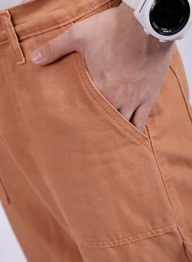 The Indian Garage Co Men Baggy Solid Mid-Rise Stretchable Jeans
