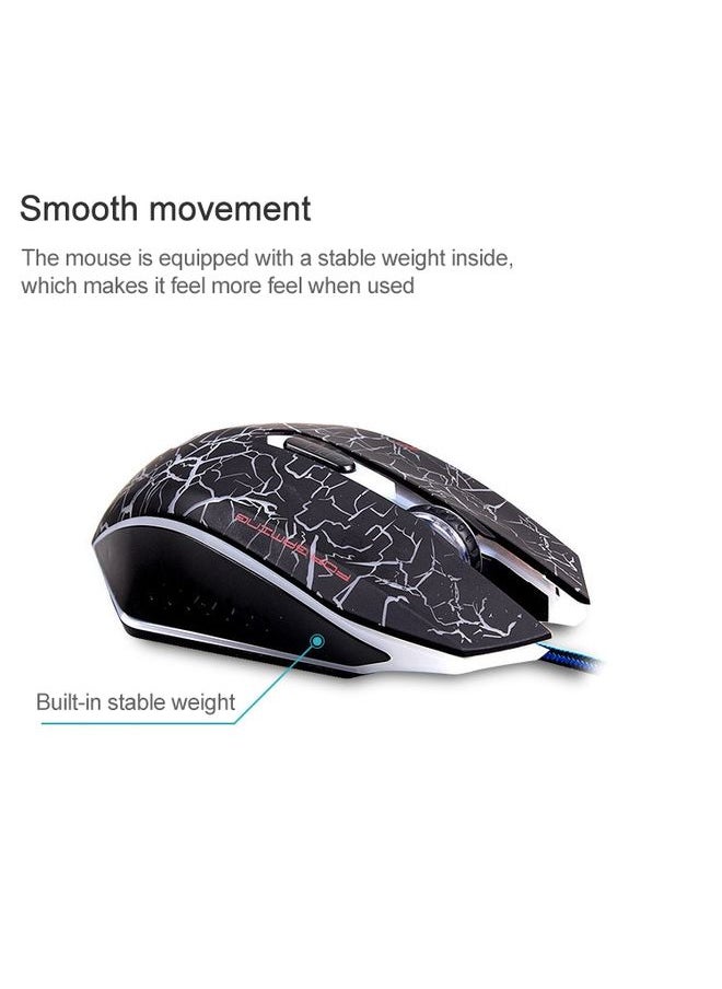 BURAQ MC Saite A70 Wired LED Backlight USB Mouse  - Image 3