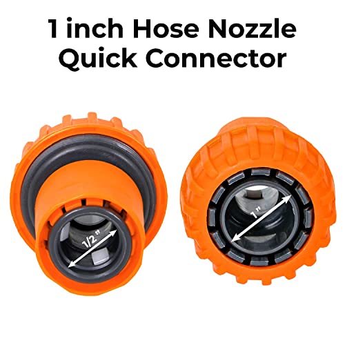 HOKIPO Plastic 1/2" Tap Adapter And 3/4" Garden Water Hose Pipe Quick Connector Set Of 2 (AR-3712+1691), 8 X 5 Cm - Image 2