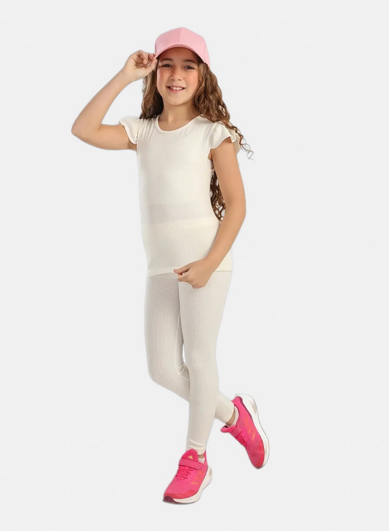 Carina Girly Ribbed Ruffle Top - Image 5