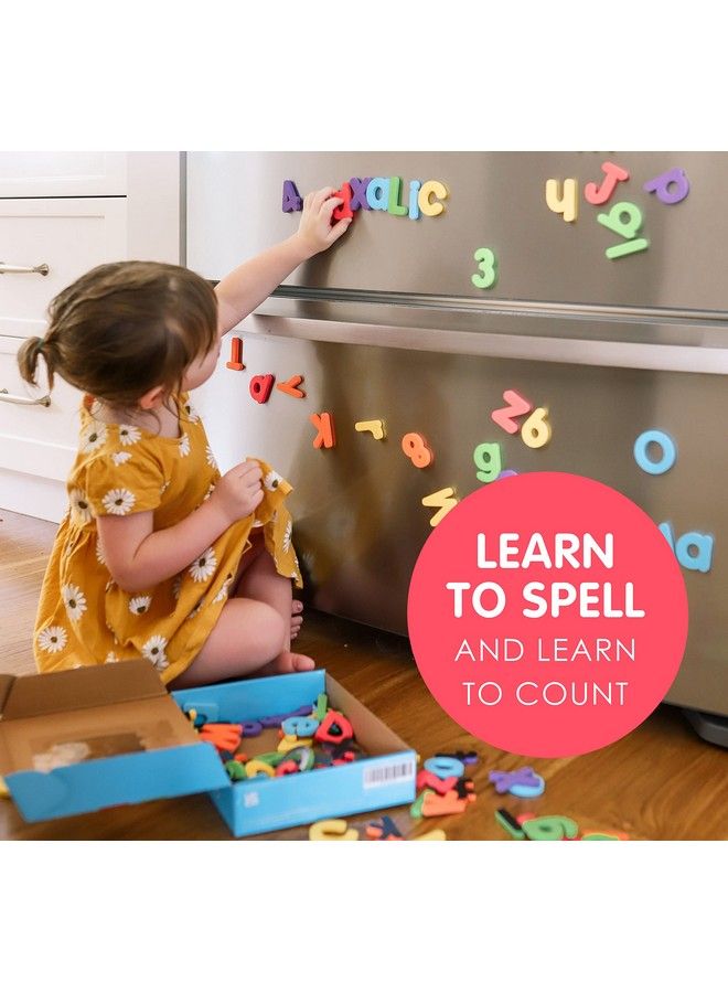 Curious Columbus Magnetic Letters And Numbers For Toddlers Alphabet Magnets + Number Magnet For Fridge. Foam Letter Magnets For Kids Abc Toddler Magnets Classroom Supplies Homeschool Preschool - Image 5