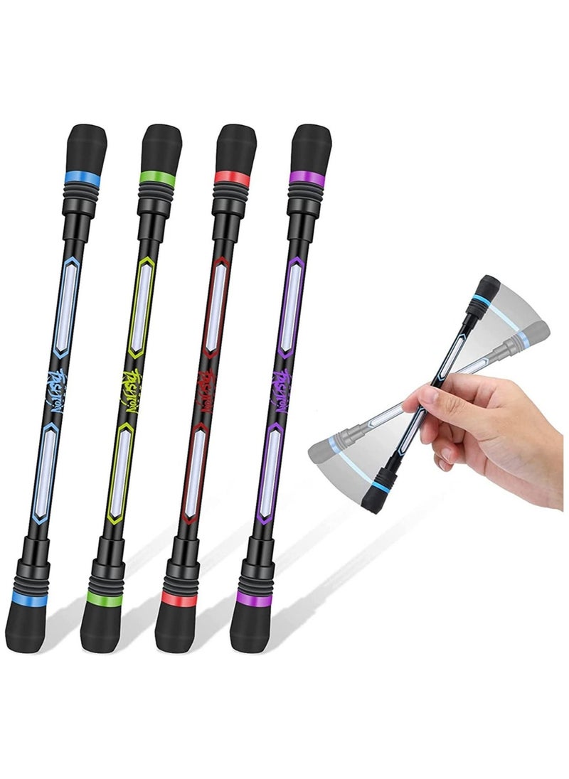 Y&D Spinning Pen, 4Pcs Rotating Rolling Finger Fidget Pens, Anti Slip Coating Decompression Gel pens, for Kids Adults  - Image 1