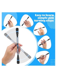 Y&D Spinning Pen, 4Pcs Rotating Rolling Finger Fidget Pens, Anti Slip Coating Decompression Gel pens, for Kids Adults  - Image 5